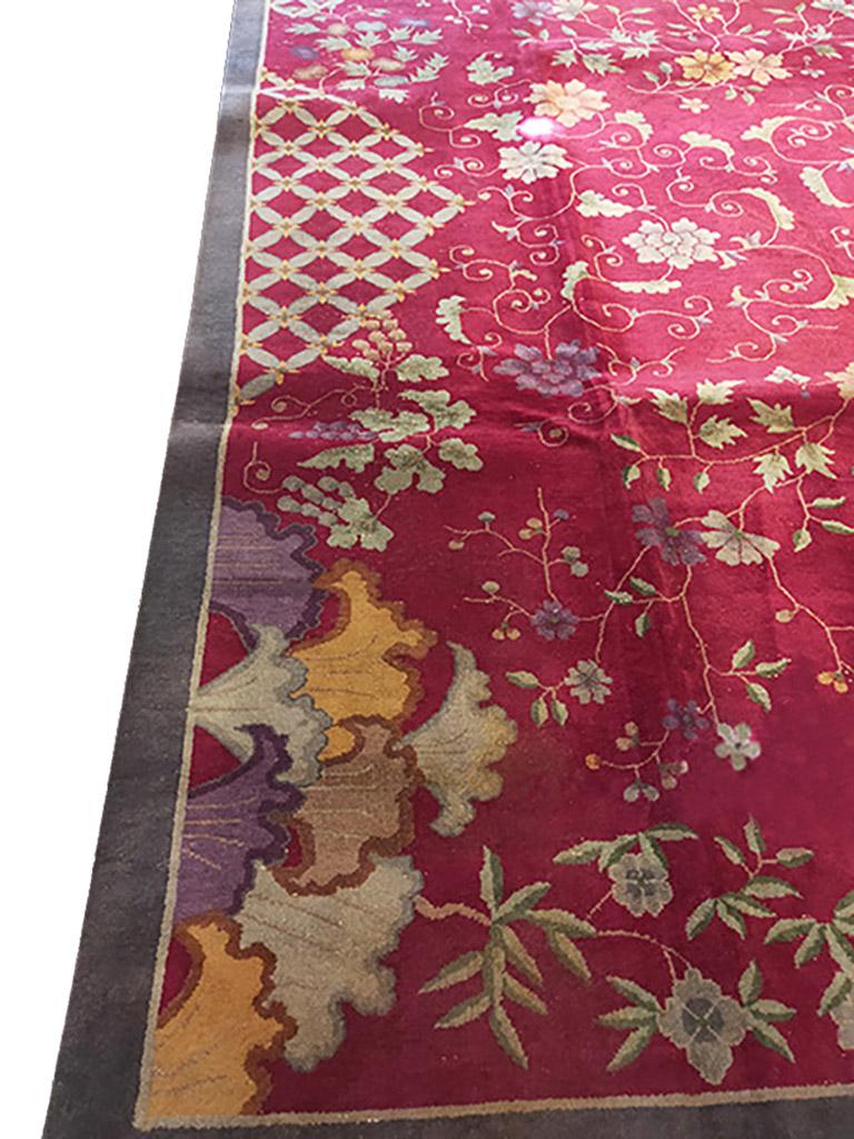Tapis art déco chinois des années 1920 ( 9' x 11'8