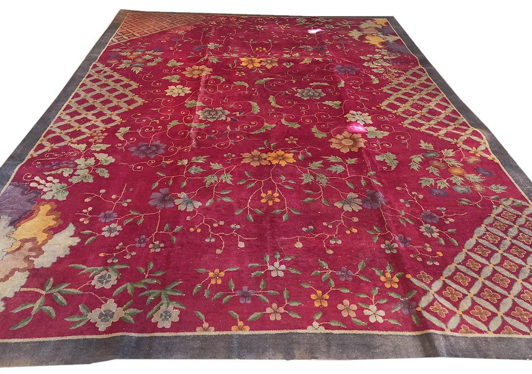 Art déco Tapis Art Déco chinois des années 1920 (27 x 355 cm) en vente