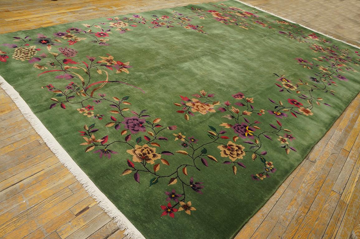 1920s Chinese Art Deco Carpet ( 9 x 14'2
