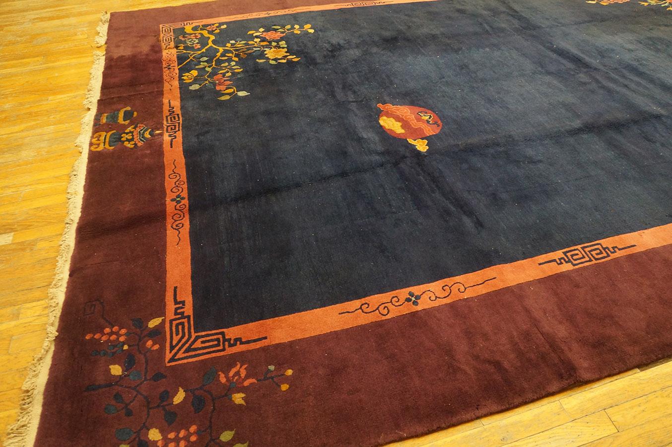 1920s Chinese Art Deco Carpet ( 9'10