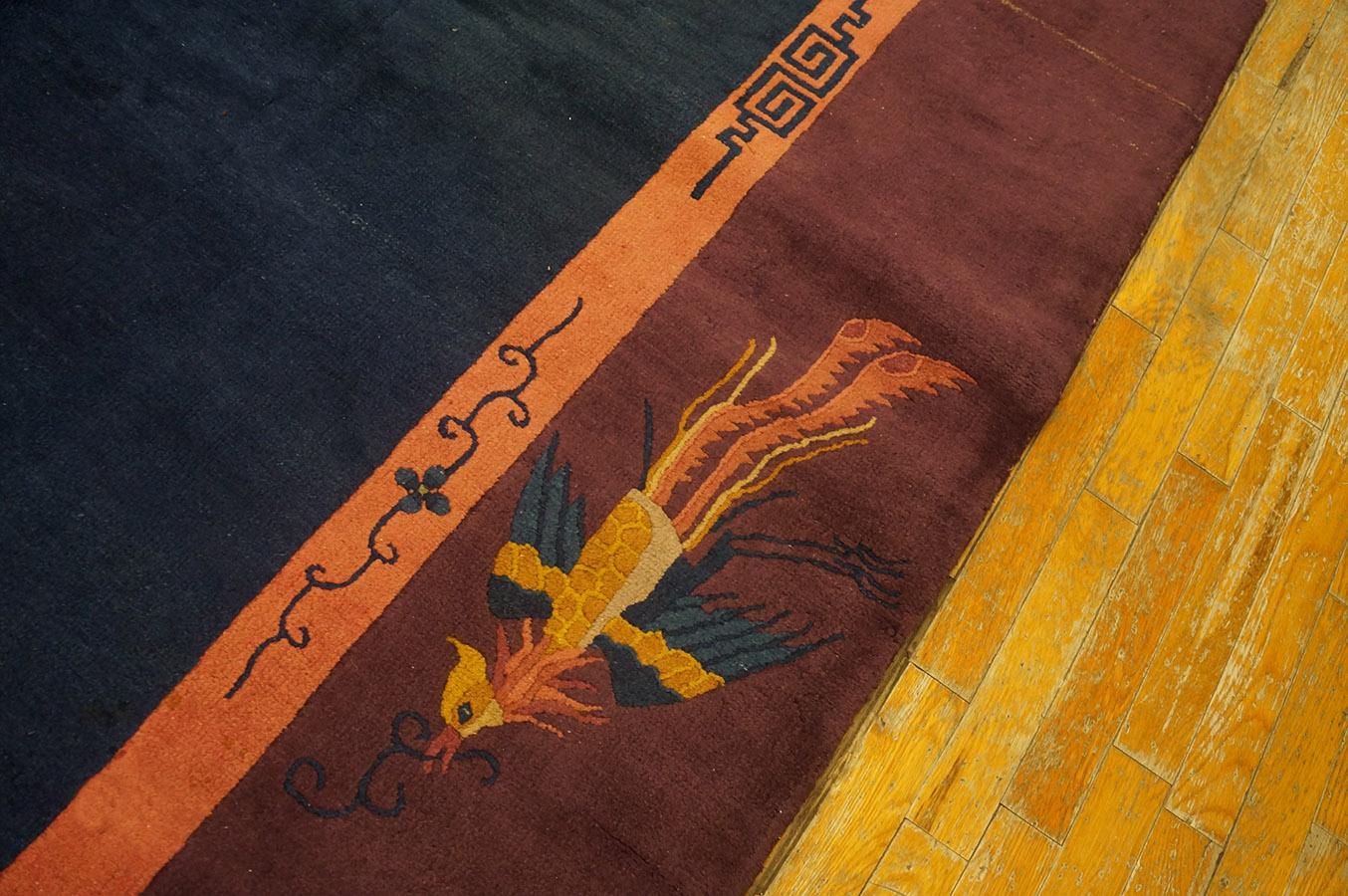 1920s Chinese Art Deco Carpet ( 9'10