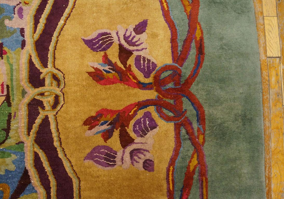 1920s Chinese Art Deco Carpet ( 9' 10