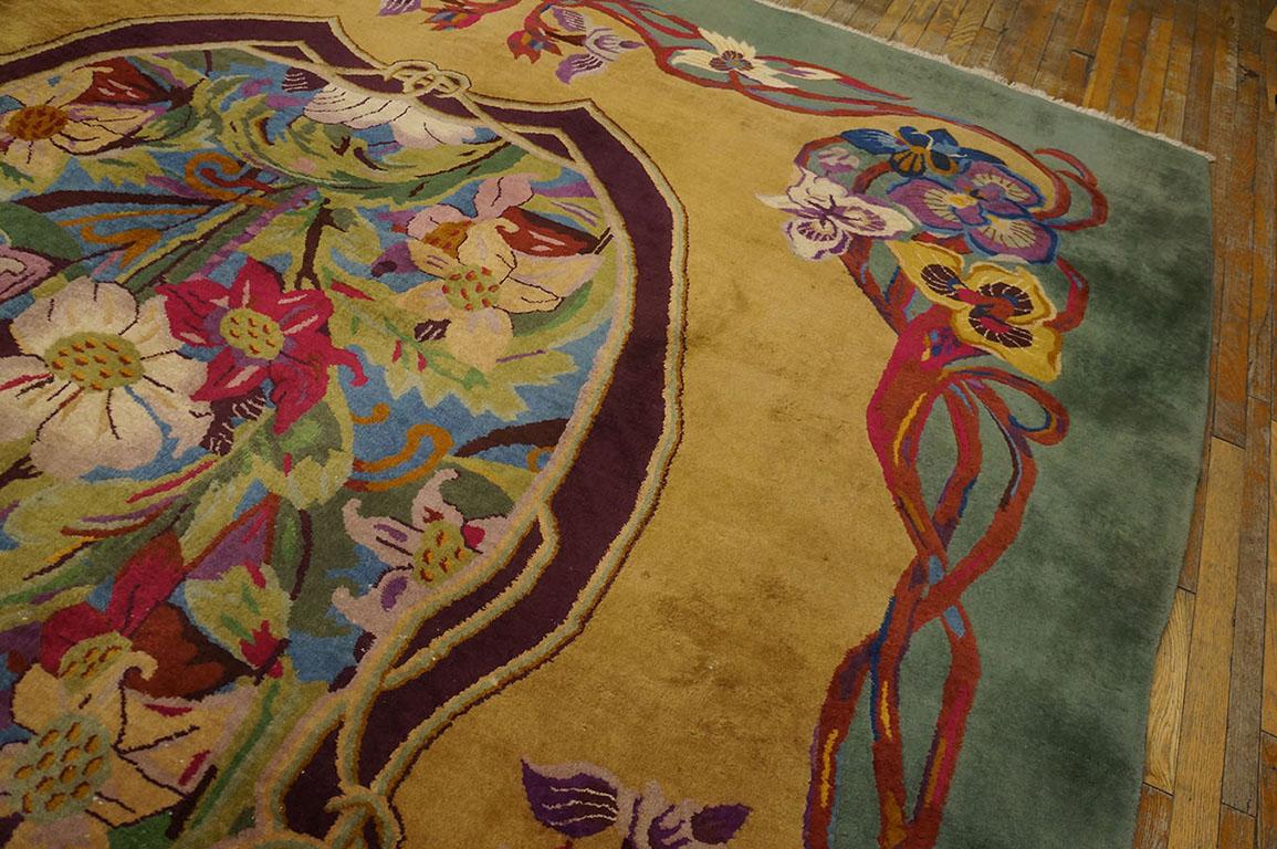 1920s Chinese Art Deco Carpet ( 9' 10