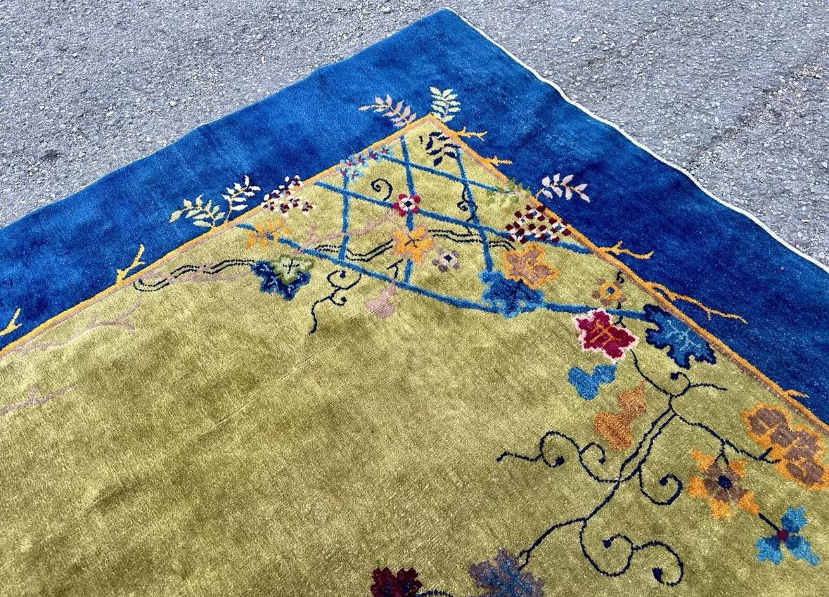 ANTIQUE Chinese Art Deco Rug by Nichols, Circa 1930s - RR5164    HALF  OFF  SALE For Sale 7