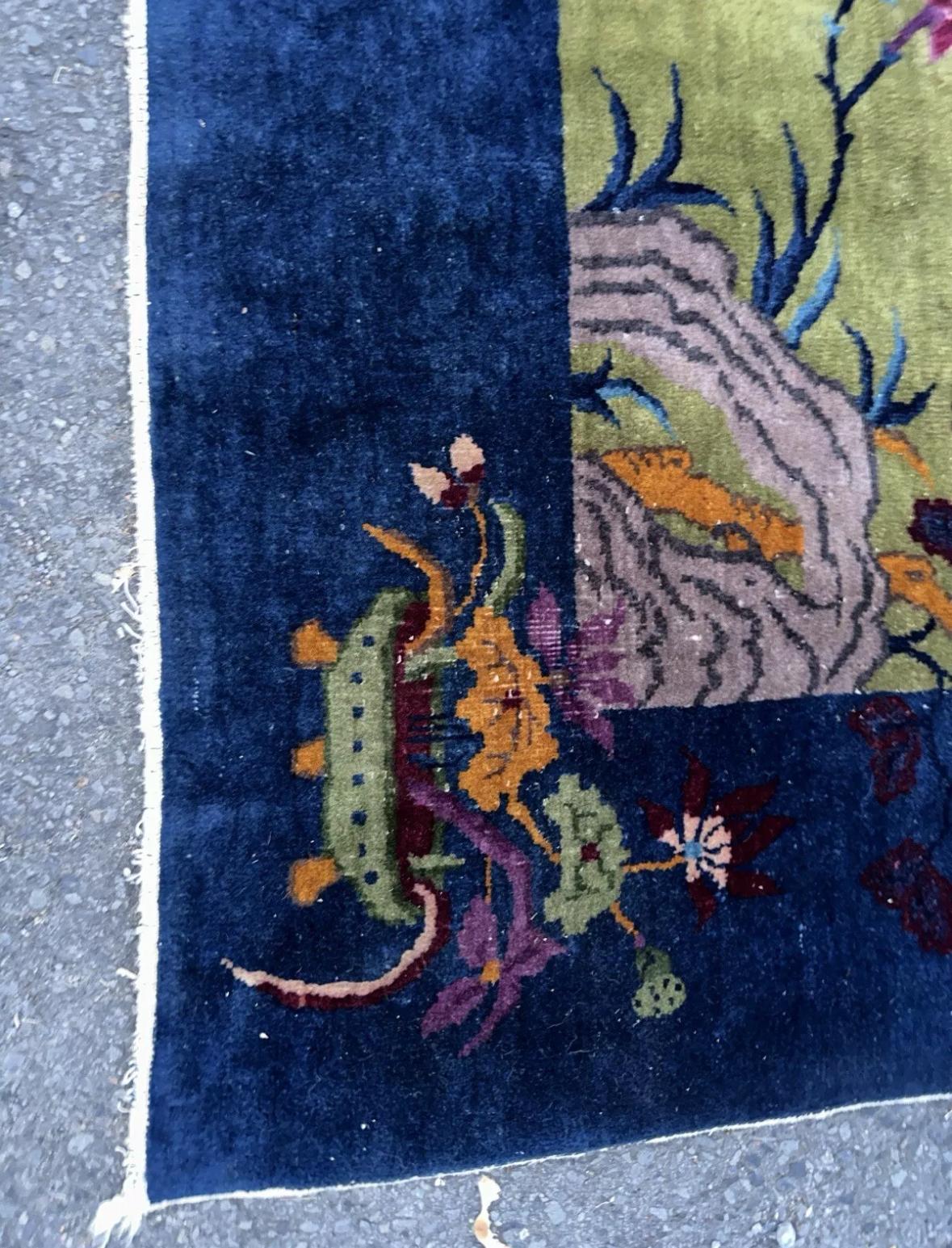 ANTIQUE Chinese Art Deco Rug by Nichols, Circa 1930s - RR5164    HALF  OFF  SALE For Sale 10