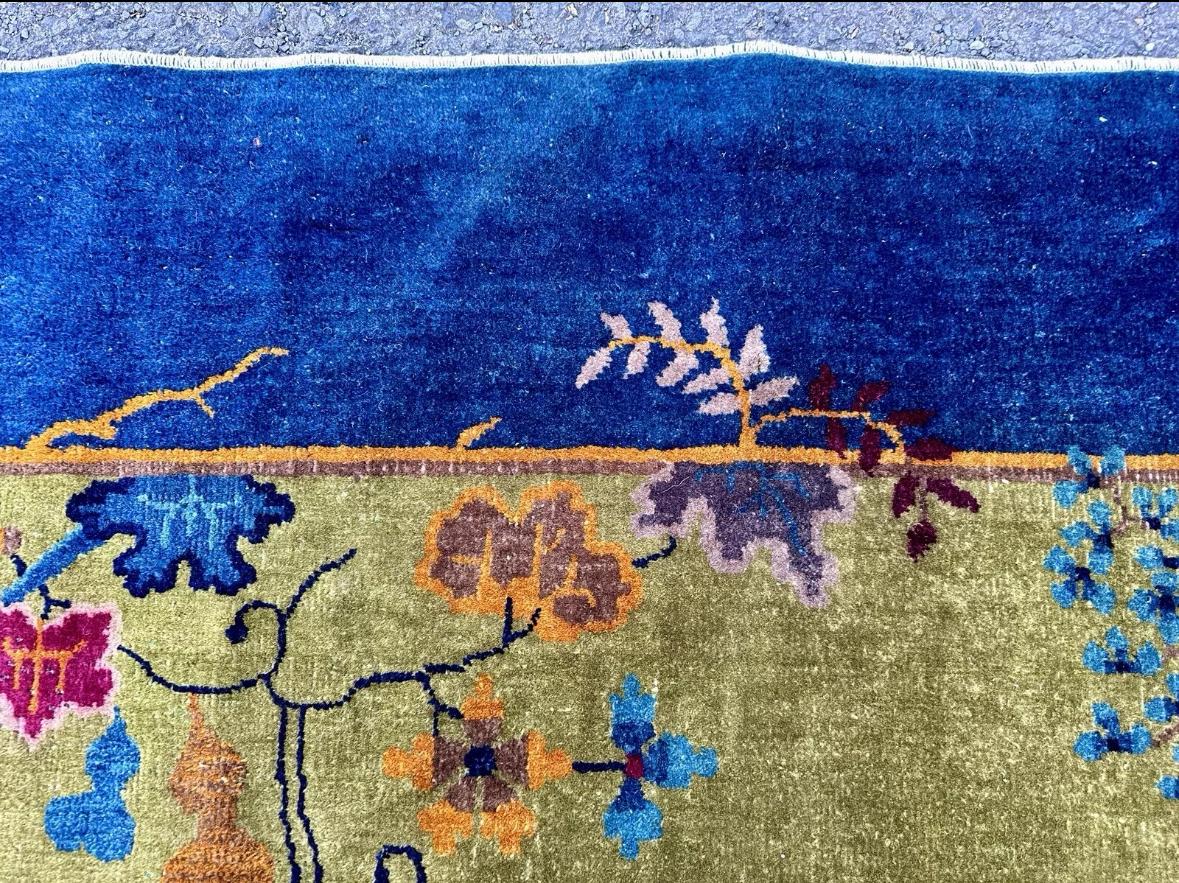 ANTIQUE Chinese Art Deco Rug by Nichols, Circa 1930s - RR5164    HALF  OFF  SALE For Sale 3
