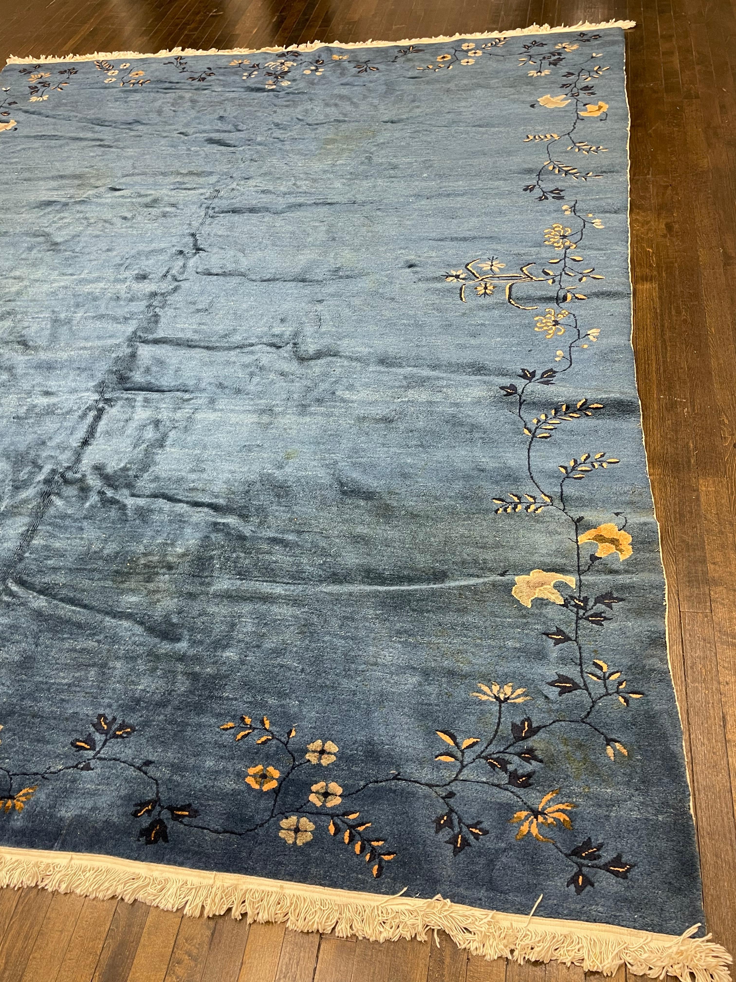 Antique Chinese Art Deco Rug, Circa 1920 For Sale 5