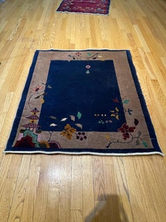 Antique Chinese Art Deco Rug, circa 1920