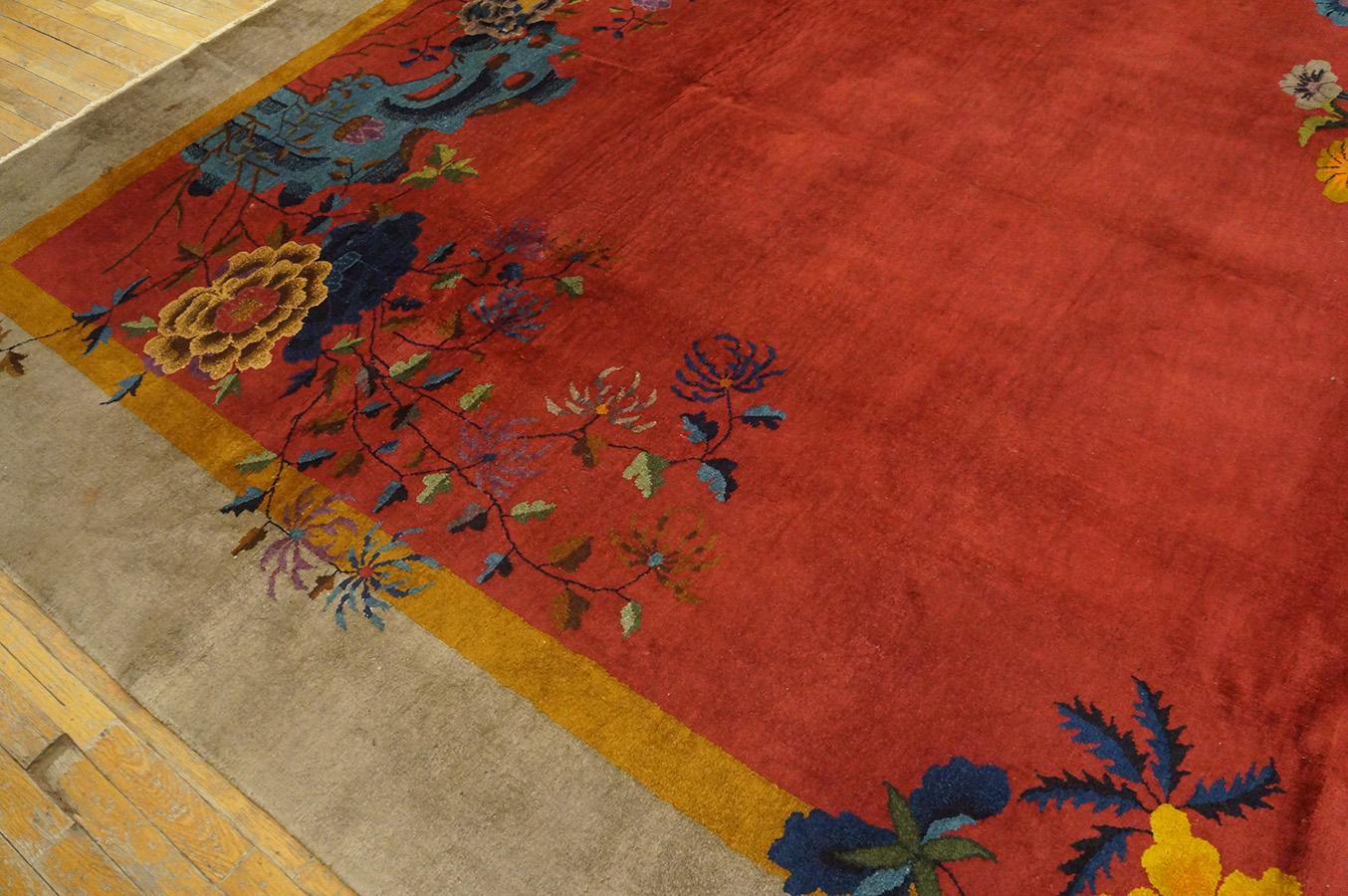 Antiker chinesischer Art Deco Teppich im Angebot 3