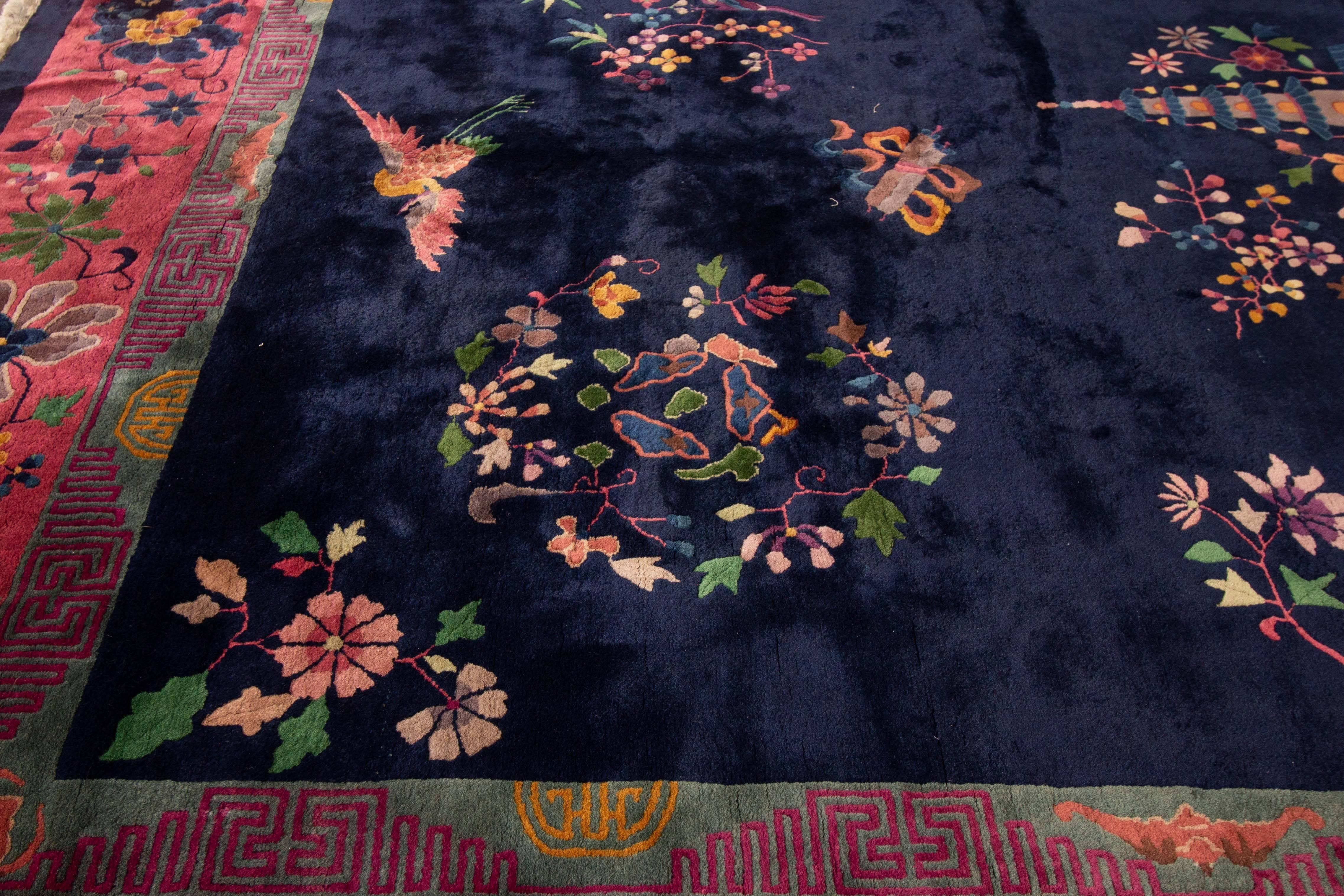 Antiker chinesischer Art-Déco-Teppich im Angebot 2
