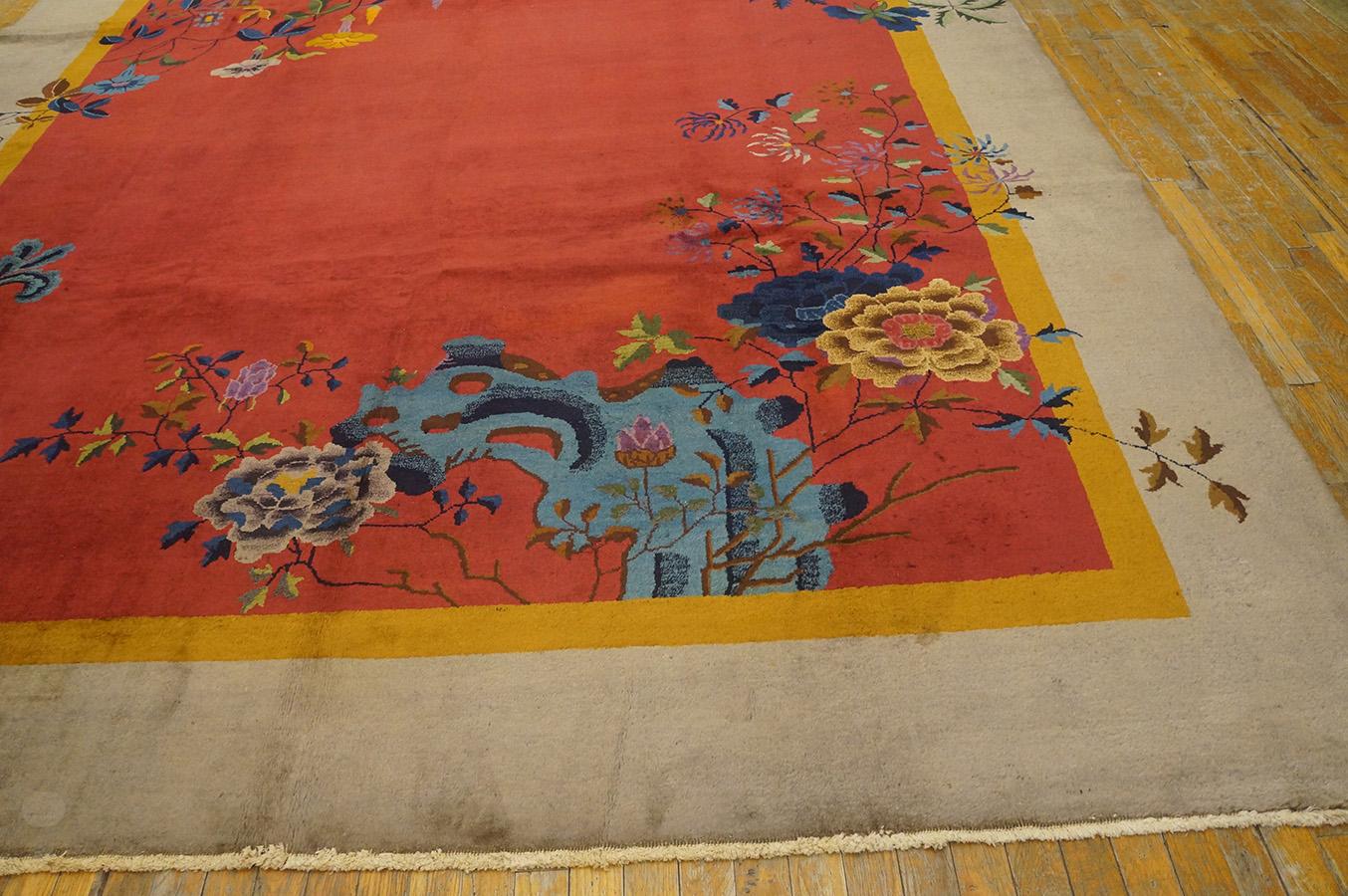Antique Chinese Art Deco Rug For Sale 2
