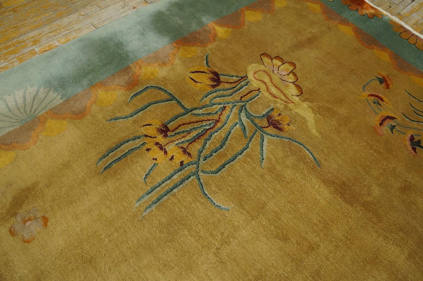 Antique Chinese Art Deco Rug For Sale 8