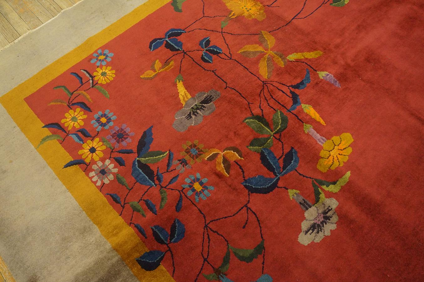 1920er Jahre Chinesisch Art Deco Teppich im Angebot 9
