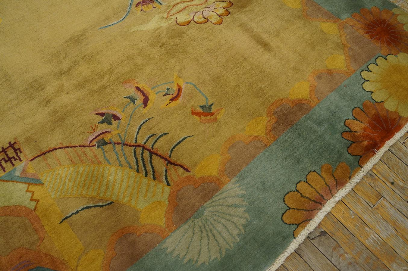 Antique Chinese Art Deco Rug For Sale 11