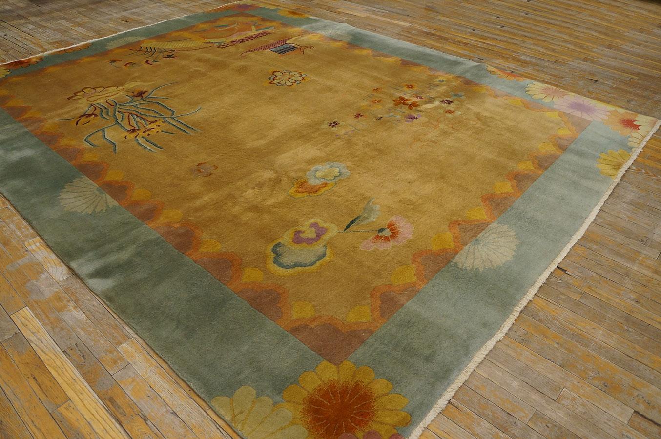 Antique Chinese Art Deco Rug For Sale 13