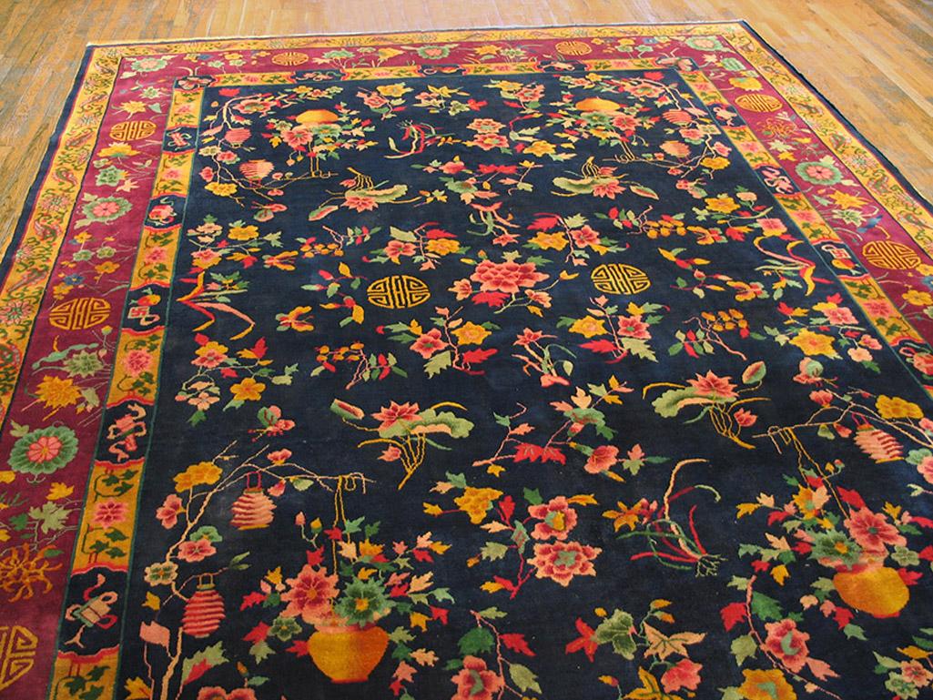 1920s Chinese Art Deco Carpet ( 9' x 11'8