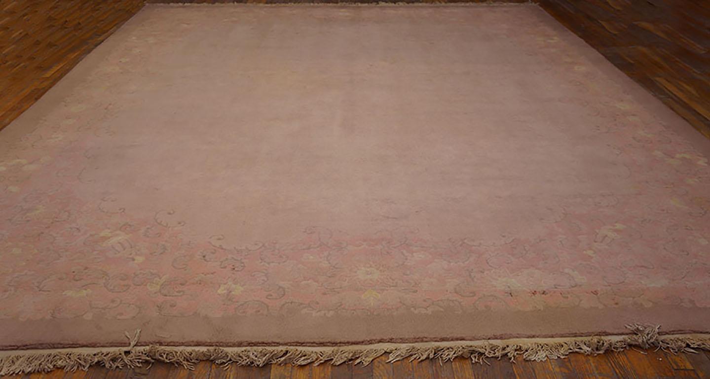 Hand-Knotted 1920s Chinese Art Deco Carpet ( 12' x 16'6