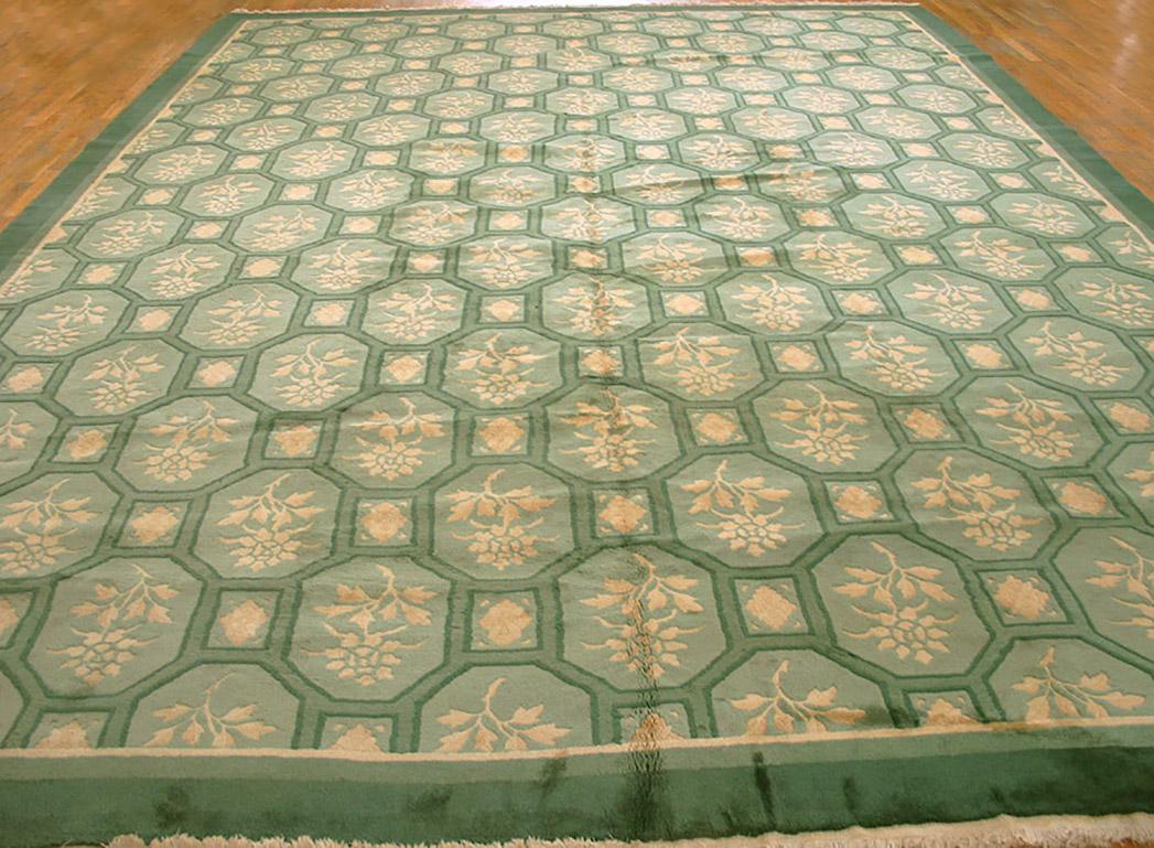 1920s Chinese Art Deco Carpet ( 12'10