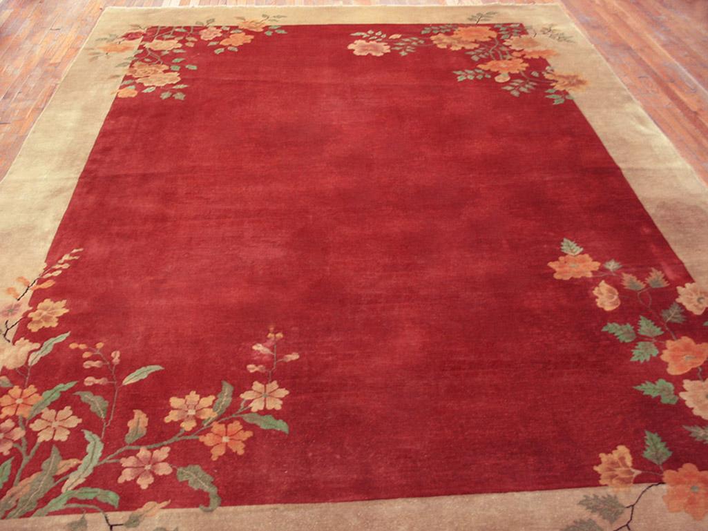 1920s Chinese Art Deco Carpet ( 9' x 12' -  275 x 365 ) In Good Condition For Sale In New York, NY
