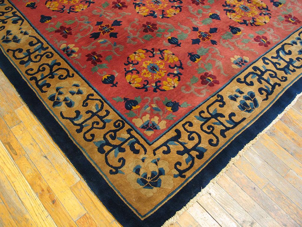 1920s Chinese Art Deco Carpet ( 9'2