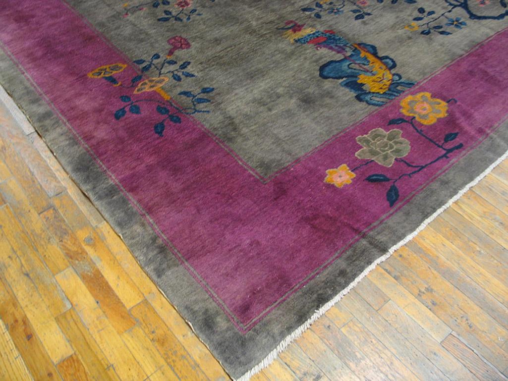 1920s Chinese Art Deco Carpet ( 8'10