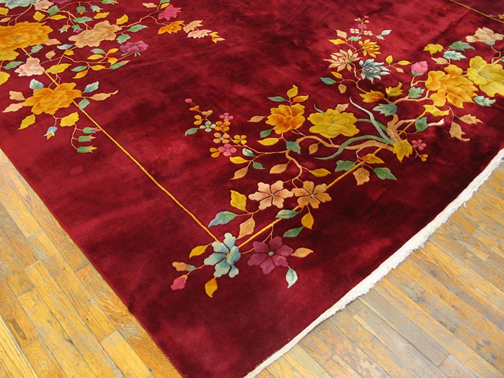 Alfombra Art Decó china de los años 30 ( 8'6