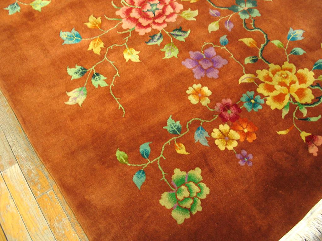 1920s Chinese Art Deco Carpet ( 9' x 11'6