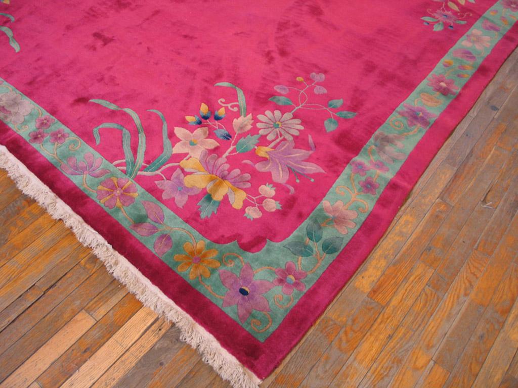 pink art deco rug