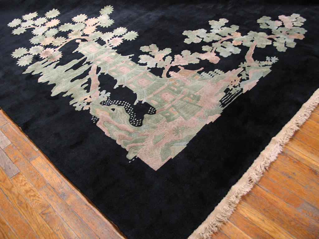1920s Chinese Art Deco Carpet by Fette - Li Workshop (17'3