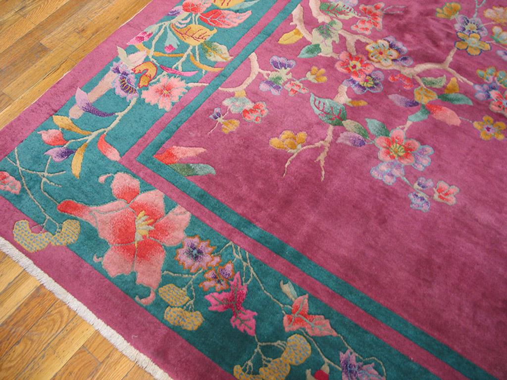 Chinois Tapis Art Déco chinois des années 1920 (27 x 355 cm) en vente