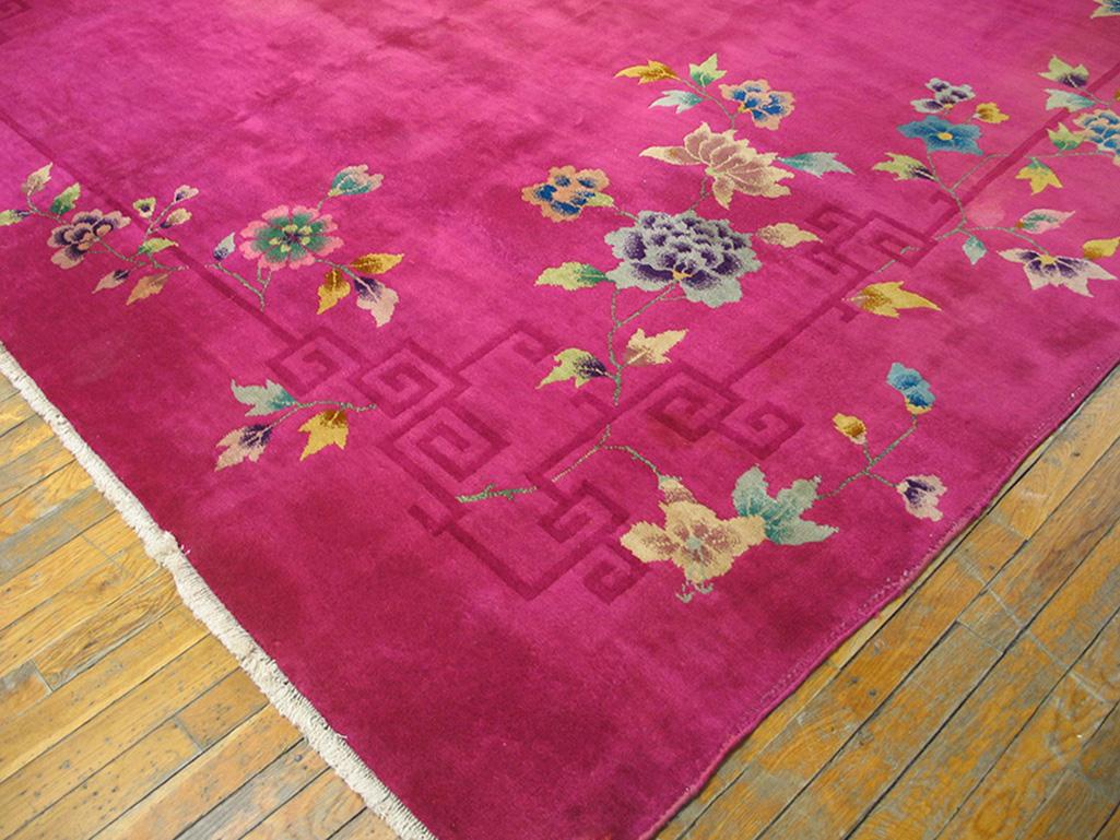 Antiker chinesischer, Art Deco Teppich (Chinesisch) im Angebot