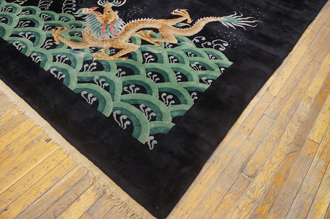 1920s Chinese Art Deco Carpet By Nichols Workshop ( 9' x 11'8
