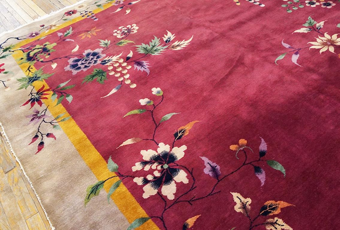 Antique Chinese Art Deco Rug In Good Condition In New York, NY