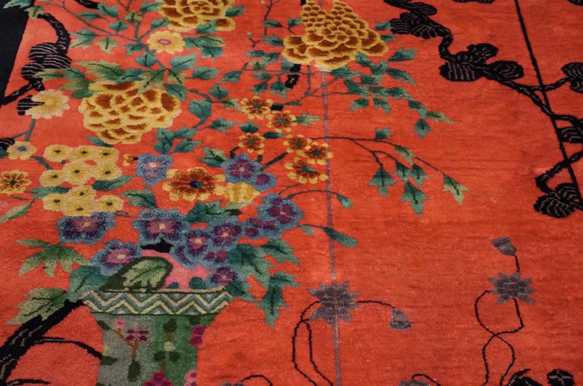 Early 20th Century Antique Chinese, Art Deco Rug