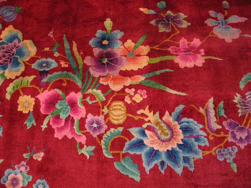 Mid-20th Century 1930s Chinese Art Deco Carpet ( 8'9