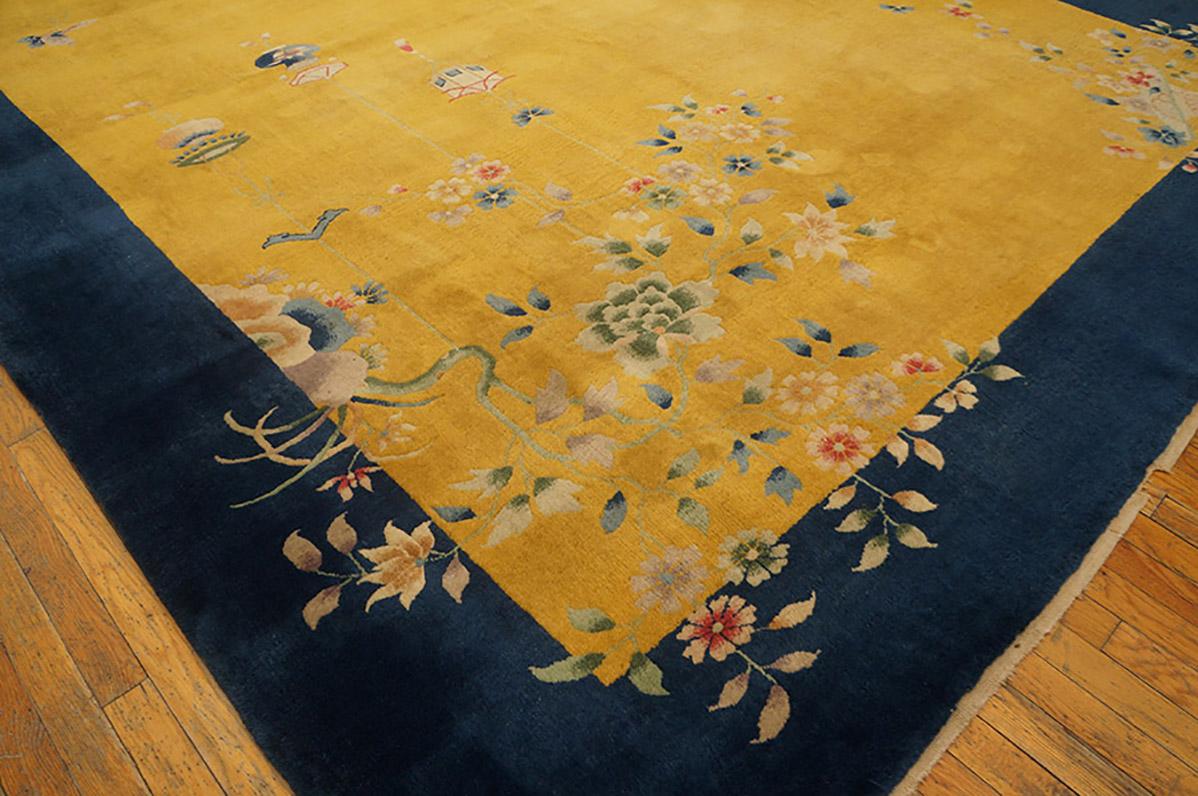 1920s Chinese Art Deco Carpet ( 9' x 11'6