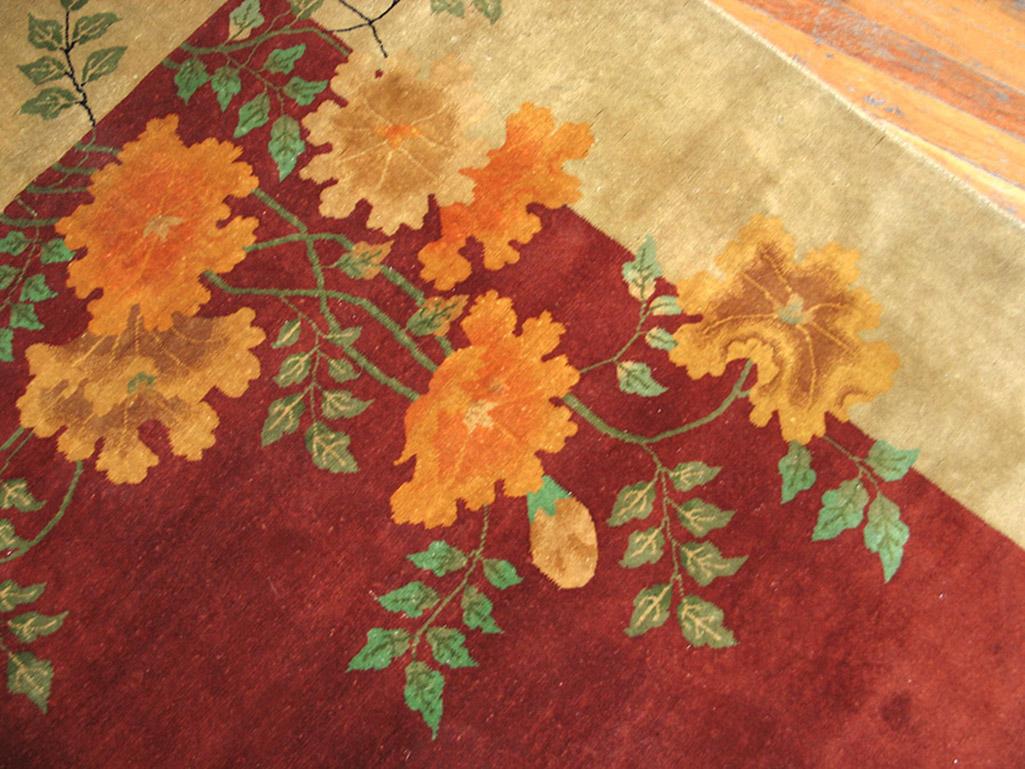 Wool 1920s Chinese Art Deco Carpet ( 9' x 12' -  275 x 365 ) For Sale