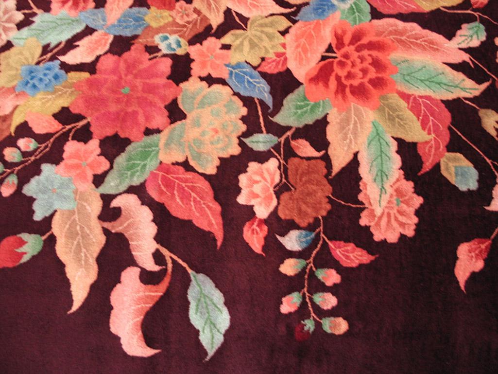 Noué à la main Tapis chinois Art Déco des années 1920 par Nichols Workshop ( 9' x 12' - 275 x 365 ) en vente