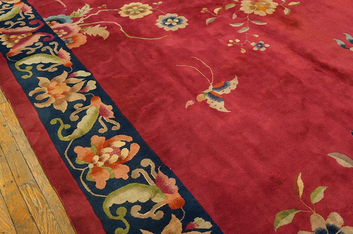 Early 20th Century Antique Chinese Art Deco Rug For Sale