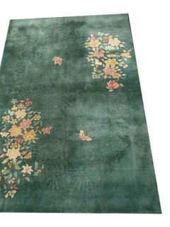 Chinesischer Art-Déco-Teppich aus den 1930er Jahren ( 4''2 x 5''10 - 127 x 177)