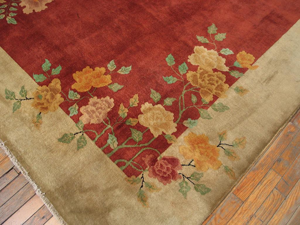 1920s Chinese Art Deco Carpet ( 9' x 12' -  275 x 365 ) For Sale 1