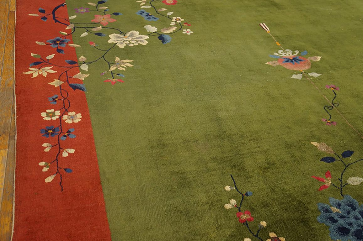 Alfombra Art Decó china de los años 20 ( 8' x 10' - 244 x 305 ) Lana en venta