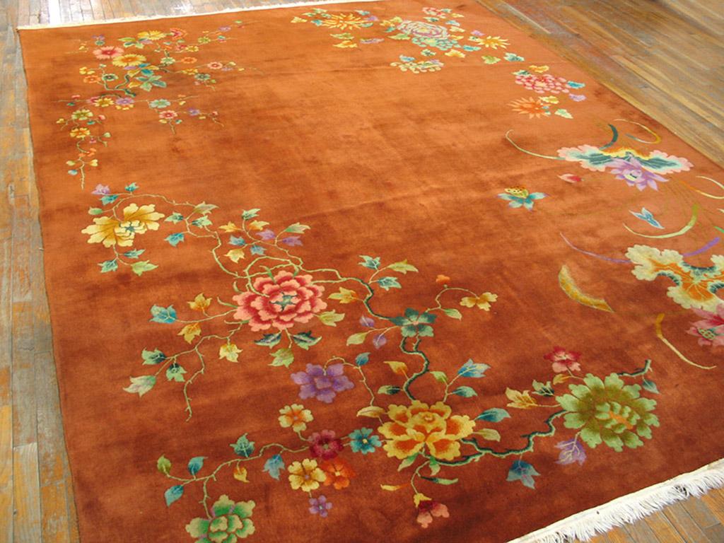 1920s Chinese Art Deco Carpet ( 9' x 11'6