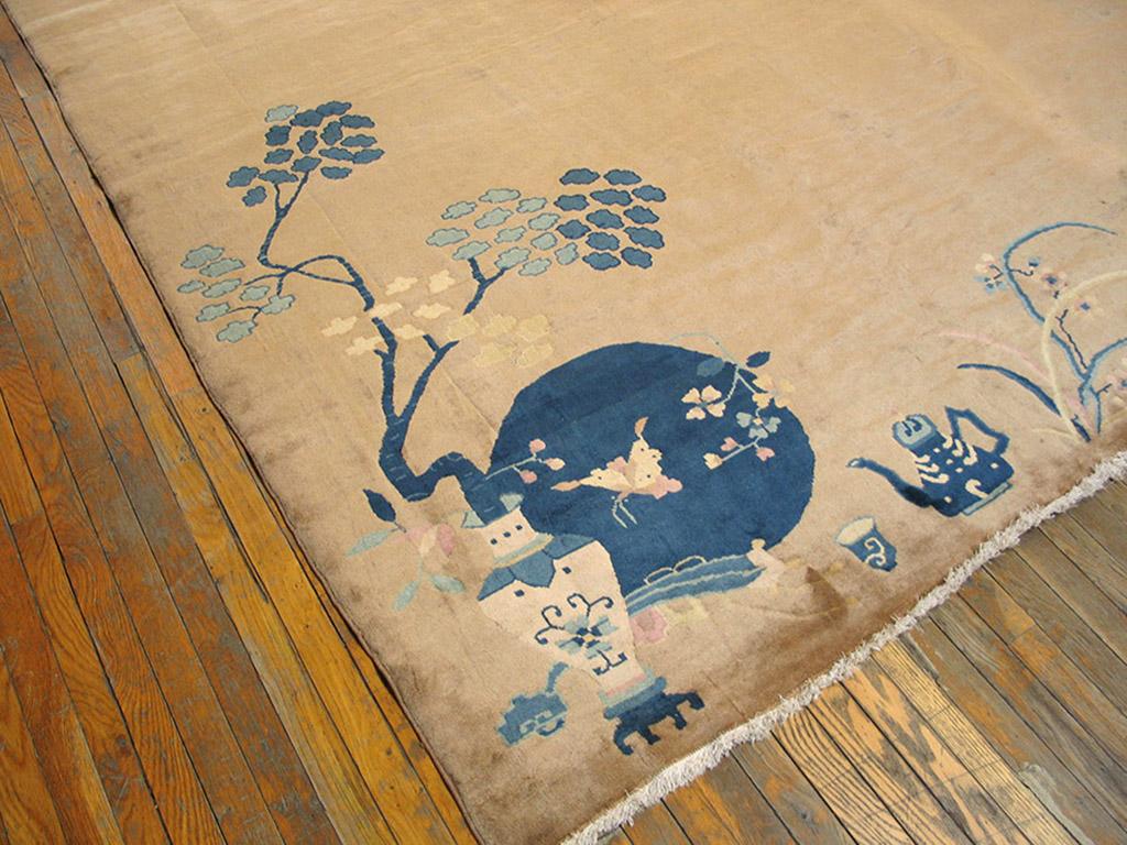 Laine Tapis Art déco chinois des années 1920 ( 10'10