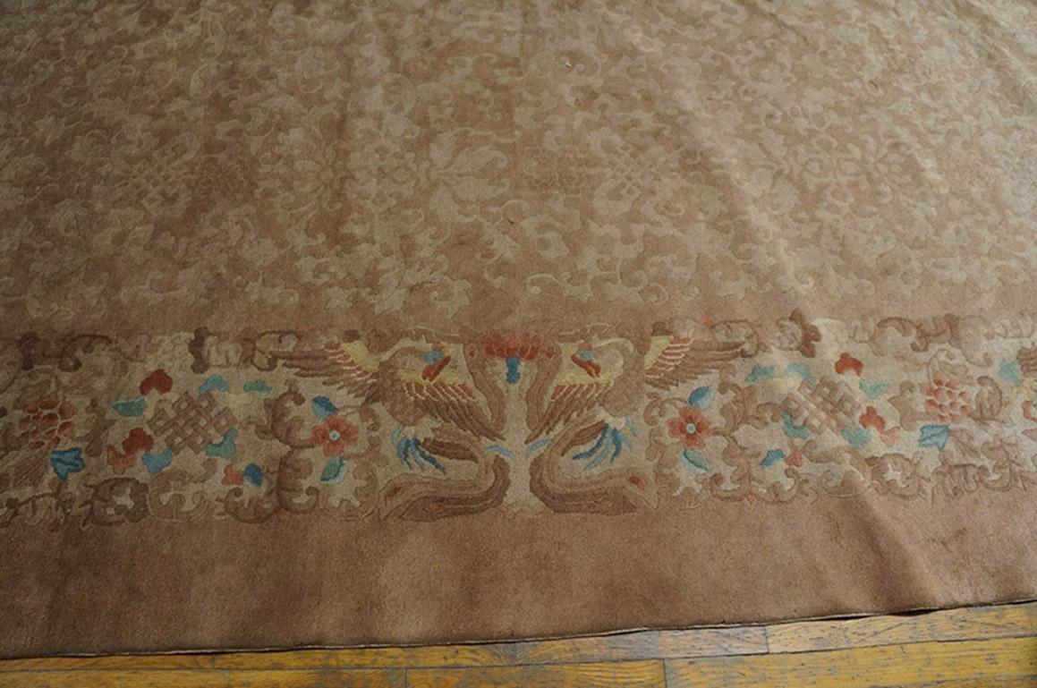 1920s  Chinese Art Deco Carpet ( 9' x 11'10