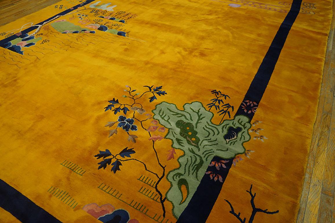 1920s Chinese Art Deco Carpet by Walter Nichols ( 11'2