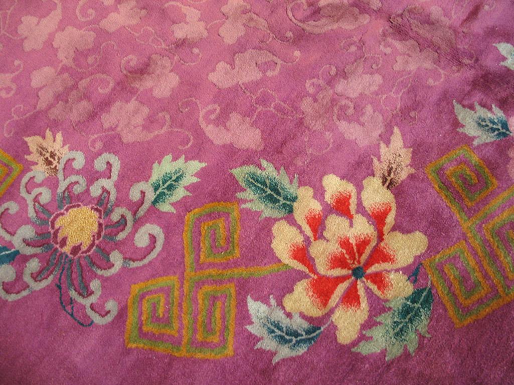 Antique Chinese Art Deco Carpet For Sale 1