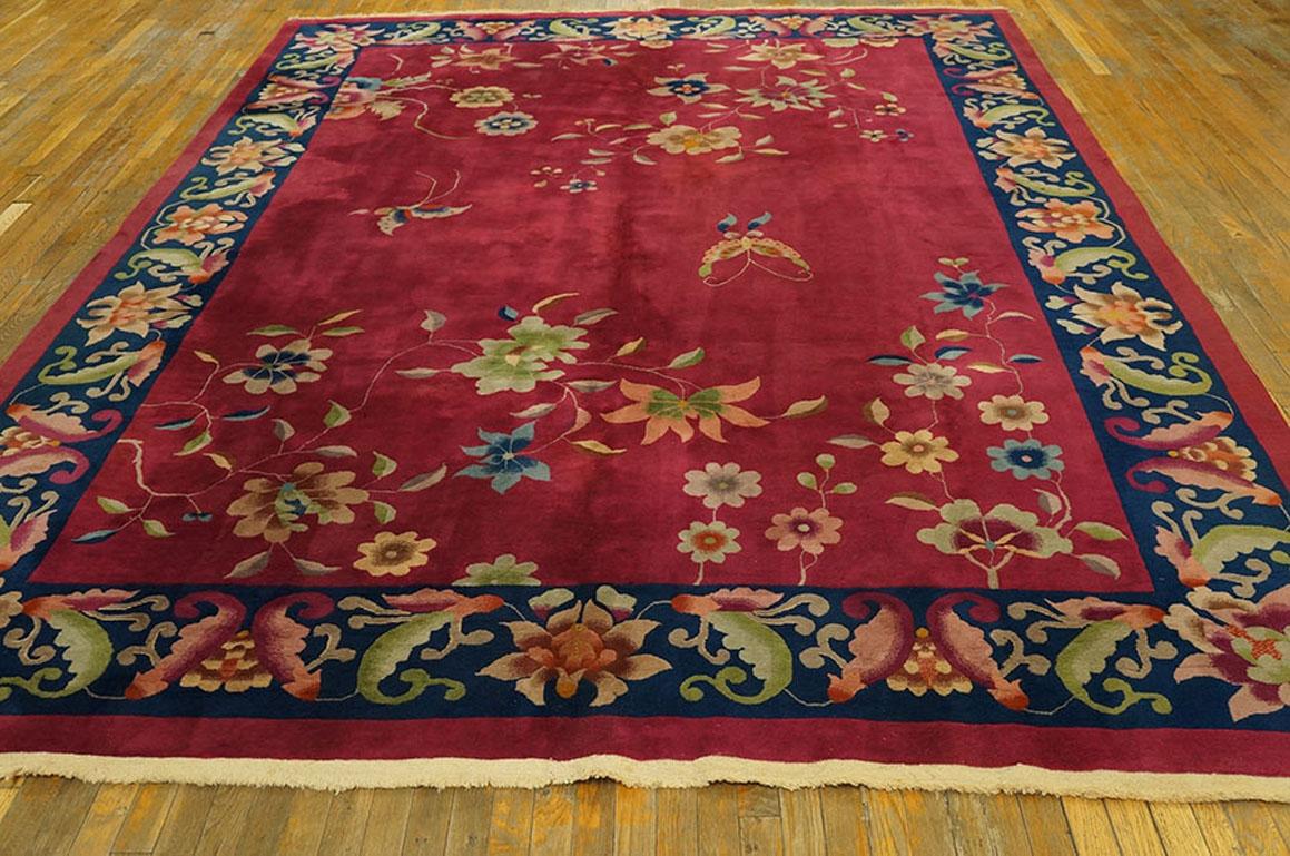 Alfombra china antigua Art Déco principios del siglo XX en venta