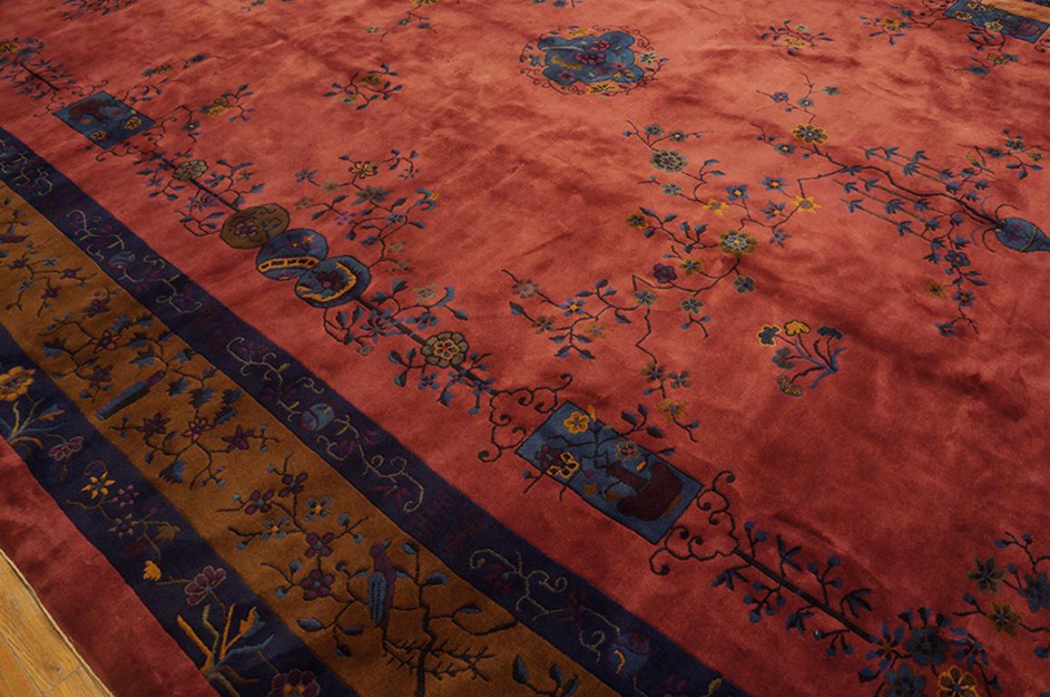 1920s Chinese Art Deco Carpet ( 11'3