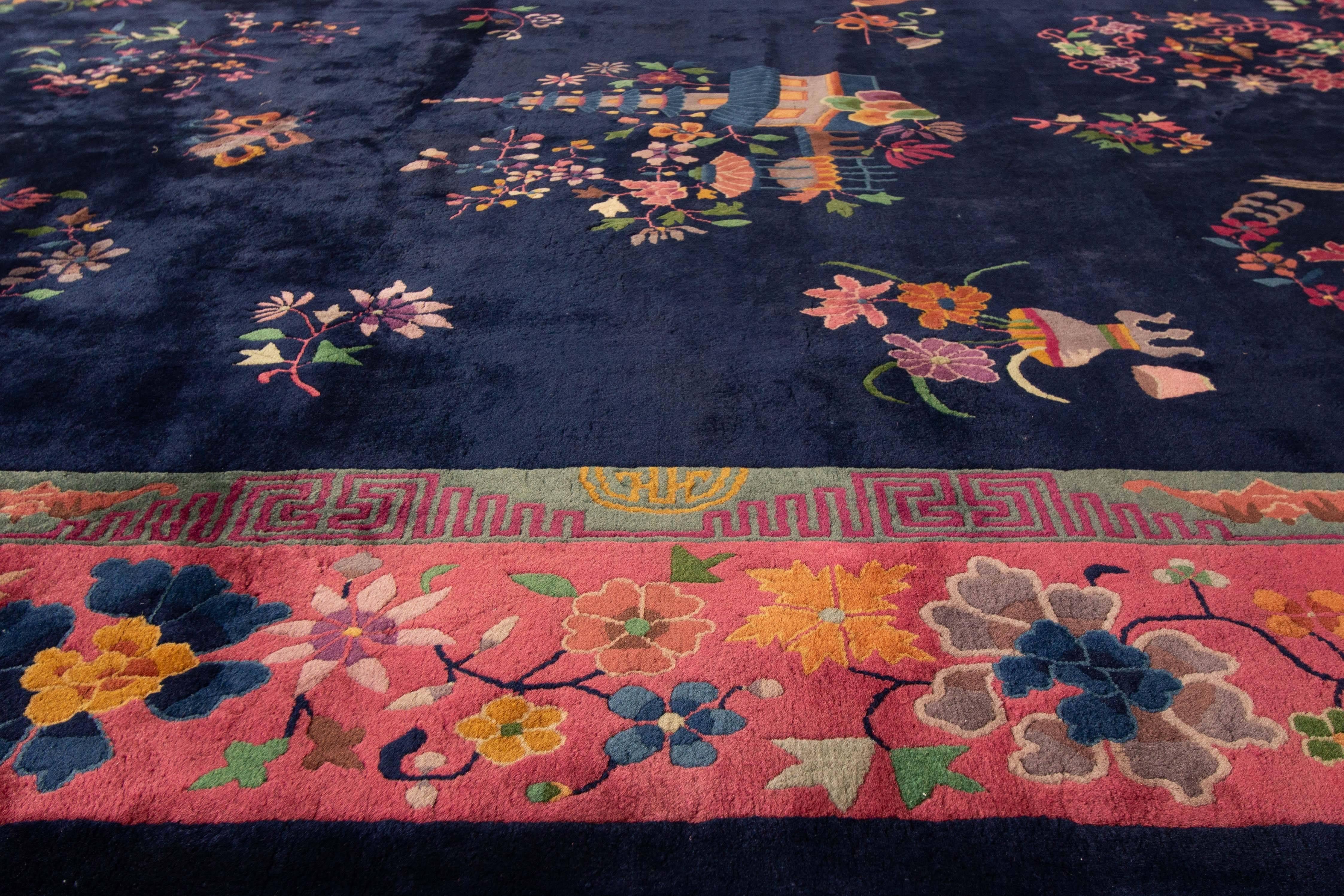Antiker chinesischer Art-Déco-Teppich (20. Jahrhundert) im Angebot